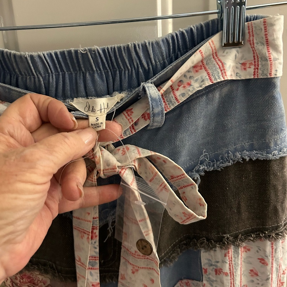 Patchwork Wide-Leg Pants - image 4